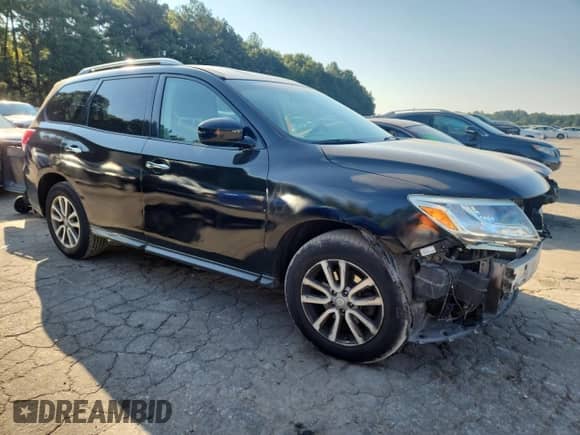 2013 Nissan Pathfinder S with VIN 5N1AR2MM8DC636054, listed as a Copart auction lot 81002065 with 156,448 mi miles and Salvage title. Bid and sale history available at DreamBid. Image 4.
