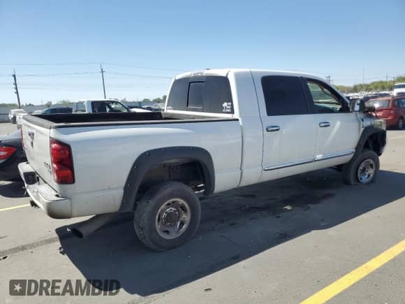 2007 Dodge 2500 Laramie z VIN 3D7KS29A67G803496, wystawiony jako Copart lot #69790205 z przebiegiem Nie podano mil oraz Szkoda całkowita • Salvage title. Historia ofert i sprzedaży dostępna na DreamBid. Obrazek 3.
