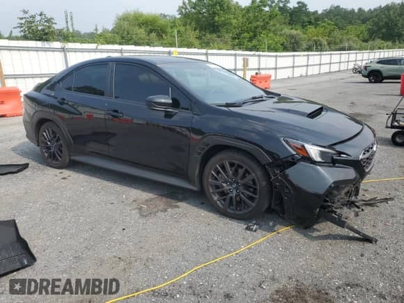 2022 Subaru WRX Premium with VIN JF1VBAF69N9023092, listed as a Copart auction lot 67676135 with 32,720 mi miles and Salvage title. Bid and sale history available at DreamBid. Image 4.