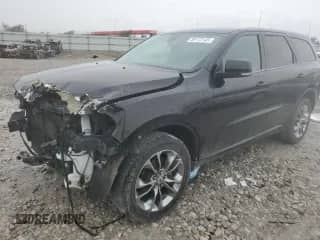 2019 Dodge Durango GT z VIN 1C4RDJDG4KC770535, wystawiony jako Copart lot #59172145 z przebiegiem 102 480 mil mil oraz Szkoda całkowita • Salvage title. Historia ofert i sprzedaży dostępna na DreamBid. Obrazek 1.