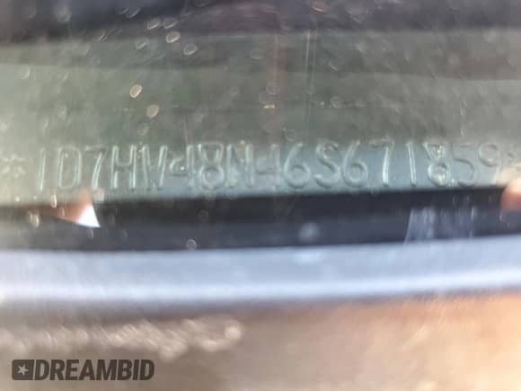 2006 Dodge Dakota SLT with VIN 1D7HW48N46S671859, listed as a Copart auction lot 85747335 with Not provided miles and Salvage title. Bid and sale history available at DreamBid. Image 12.