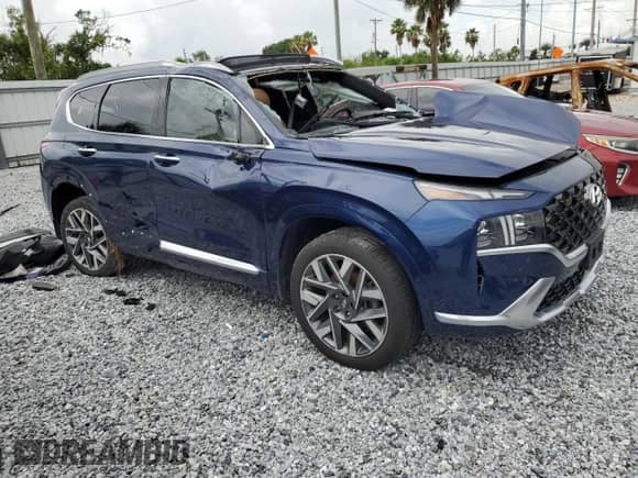 2021 Hyundai Santa Fe Calligraphy с VIN 5NMS5DAL1MH371927, выставлен на аукционе Copart как лот 62935825 с пробегом 36 605 миль миль и На запчасти • Non repairable. История ставок и продаж доступна на DreamBid. Изображение 4.