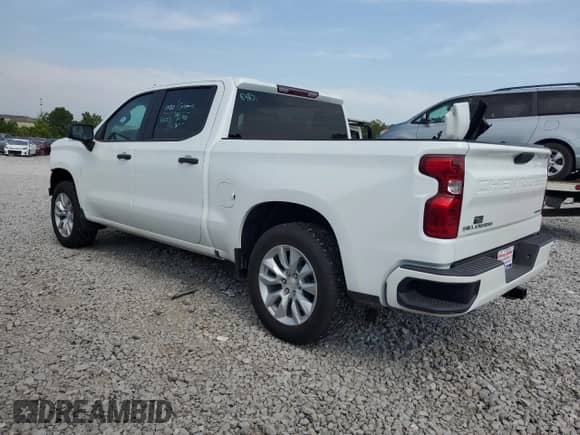 2023 Chevrolet Silverado 1500 Custom with VIN 3GCPABEK9PG111928, listed as a Copart auction lot 61317793 with 5,188 mi miles and Salvage title. Bid and sale history available at DreamBid. Image 2.