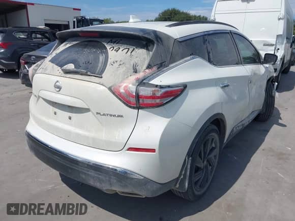 2017 Nissan Murano SV с VIN 5N1AZ2MG2HN161067, выставлен на аукционе IAAI как лот 43307407 с пробегом 177 992 миль миль и . История ставок и продаж доступна на DreamBid. Изображение 4.