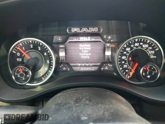 2023 Ram 1500 Lone Star z VIN 1C6RREBTXPN553048, wystawiony jako Copart lot #46255525 z przebiegiem 59 497 mil mil oraz Szkoda całkowita • Salvage title. Historia ofert i sprzedaży dostępna na DreamBid. Obrazek 9.