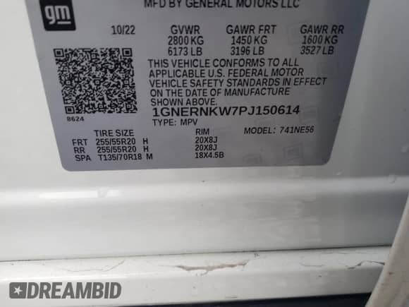 2023 Chevrolet Traverse High Country z VIN 1GNERNKW7PJ150614, wystawiony jako Copart lot #78635534 z przebiegiem 30 469 mil mil oraz Szkoda całkowita • Salvage title. Historia ofert i sprzedaży dostępna na DreamBid. Obrazek 16.
