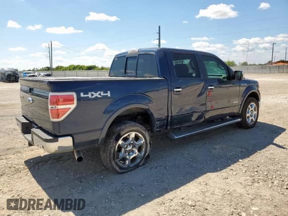 2013 Ford F-150 Lariat with VIN 1FTFW1ET0DFA15540, listed as a Copart auction lot 81657825 with 101,983 mi miles and Salvage title. Bid and sale history available at DreamBid. Image 3.