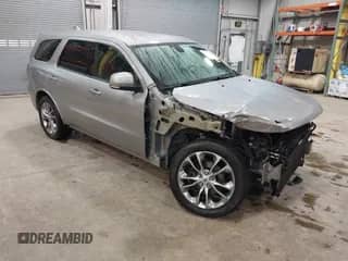 2020 Dodge Durango GT with VIN 1C4RDJDG8LC308139, listed as a IAAI auction lot 41486522 with 87,132 mi miles and . Bid and sale history available at DreamBid. Image 1.