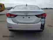 2014 Hyundai Elantra SE with VIN KMHDH4AE9EU037281, listed as a Copart auction lot 57853055 with 124,338 mi miles and Clean title. Bid and sale history available at DreamBid. Image 6.