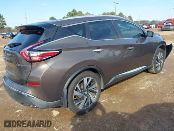 2015 Nissan Murano Platinum with VIN 5N1AZ2MGXFN243612, listed as a IAAI auction lot 41427694 with 145,902 mi miles and . Bid and sale history available at DreamBid. Image 4.