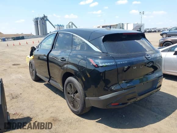 2025 Nissan Murano SV with VIN 5N1AZ3BS7SC127237, listed as a IAAI auction lot 42923855 with 1,367 mi miles and . Bid and sale history available at DreamBid. Image 3.