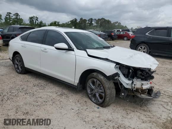 2024 Honda Accord EX с VIN 1HGCY1F3XRA036235, выставлен на аукционе Copart как лот 55147395 с пробегом Не указан миль и Списание • Salvage title. История ставок и продаж доступна на DreamBid. Изображение 4.