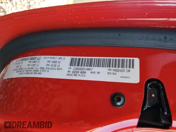 2013 Dodge Viper GTS with VIN 1C3ADEBZ2DV100017, listed as a Copart auction lot 80231604 with 1,216 mi miles and Non repairable. Bid and sale history available at DreamBid. Image 13.