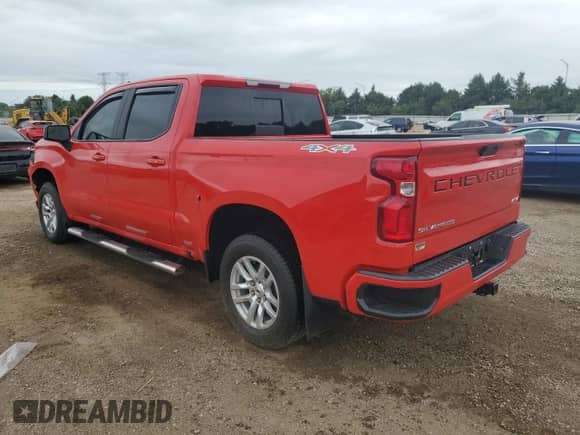 2019 Chevrolet Silverado 1500 RST with VIN 3GCUYEED4KG208013, listed as a Copart auction lot 64877165 with 72,445 mi miles and Salvage title. Bid and sale history available at DreamBid. Image 2.