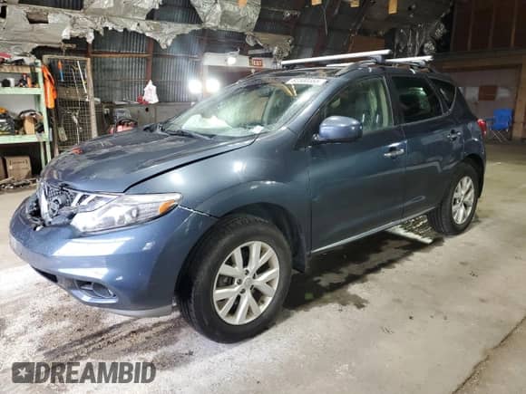 2014 Nissan Murano SL with VIN JN8AZ1MW1EW524765, listed as a Copart auction lot 82300355 with 126,228 mi miles and Salvage title. Bid and sale history available at DreamBid. Image 1.