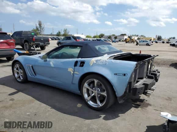 2012 Chevrolet Corvette Z16 Grand Sport 3LT with VIN 1G1YW3DW3C5108694, listed as a Copart auction lot 48714255 with 20,721 mi miles and Salvage title. Bid and sale history available at DreamBid. Image 2.