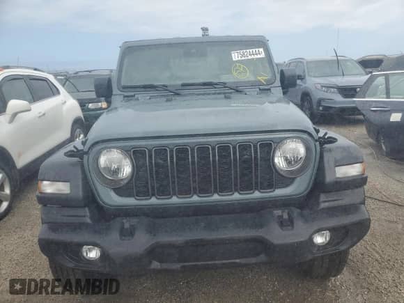2024 Jeep Wrangler Sport с VIN 1C4PJXAG6RW343261, выставлен на аукционе Copart как лот 75824444 с пробегом Не указан миль и На запчасти • Non repairable. История ставок и продаж доступна на DreamBid. Изображение 5.