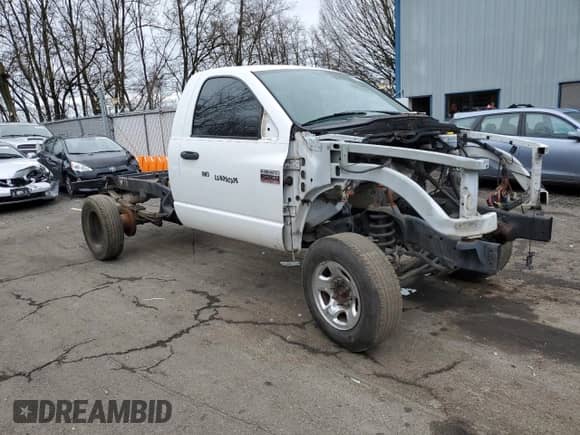 2007 Dodge 2500 SLT with VIN 3D7KS26A57G808824, listed as a Copart auction lot 45665605 with Not provided miles and Salvage title. Bid and sale history available at DreamBid. Image 4.