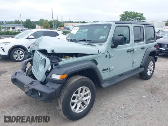 2023 Jeep Wrangler Sport S с VIN 1C4HJXDN4PW633736, выставлен на аукционе IAAI как лот 43040527 с пробегом 21 105 миль миль и . История ставок и продаж доступна на DreamBid. Изображение 17.