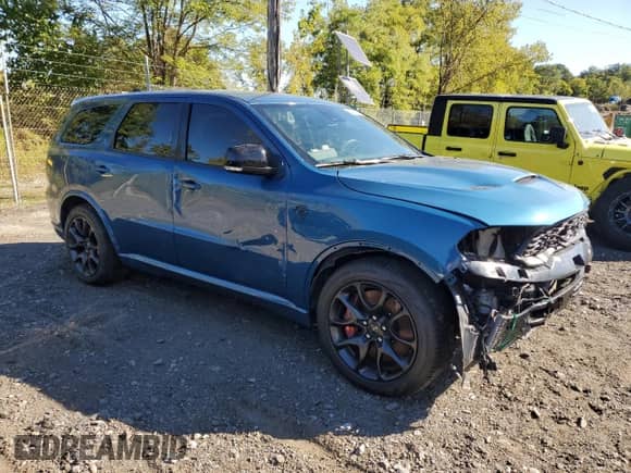 2024 Dodge Durango SRT Hellcat Premium с VIN 1C4SDJH98RC101692, выставлен на аукционе Copart как лот 84962845 с пробегом 6 927 миль миль и Списание • Salvage title. История ставок и продаж доступна на DreamBid. Изображение 4.
