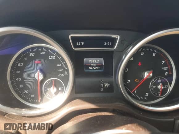 2017 Mercedes-Benz GLS 550 with VIN 4JGDF7DE9HA811649, listed as a Copart auction lot 80461305 with 107,483 mi miles and Clean title. Bid and sale history available at DreamBid. Image 9.