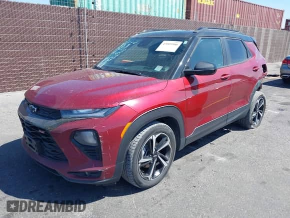 2022 Chevrolet TrailBlazer RS with VIN KL79MTSL1NB103506, listed as a IAAI auction lot 43005988 with 36,313 mi miles and . Bid and sale history available at DreamBid. Image 2.