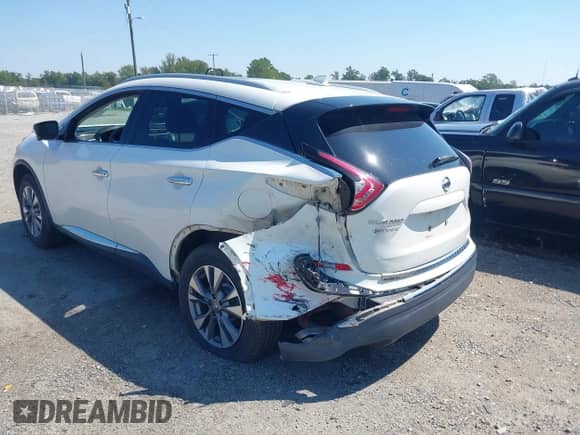 2017 Nissan Murano Platinum with VIN 5N1AZ2MH3HN123999, listed as a IAAI auction lot 43137857 with 61,804 mi miles and . Bid and sale history available at DreamBid. Image 6.
