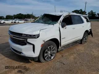 2021 Chevrolet Tahoe LT с VIN 1GNSCNKD9MR412424, выставлен на аукционе Copart как лот 62201455 с пробегом Не указан миль и Списание • Salvage title. История ставок и продаж доступна на DreamBid. Изображение 1.