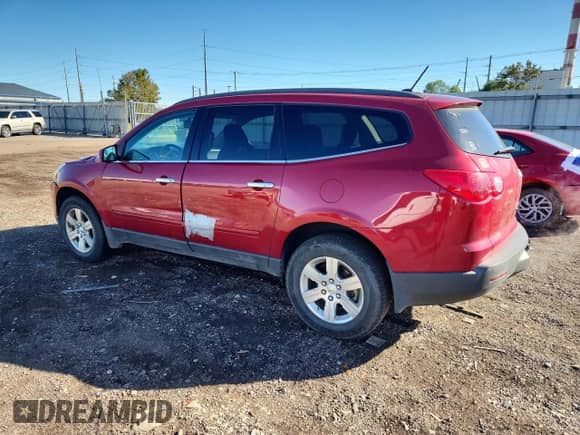 2012 Chevrolet Traverse 1LT with VIN 1GNKRGED6CJ257446, listed as a Copart auction lot 85340635 with 154,696 mi miles and Clean title. Bid and sale history available at DreamBid. Image 2.