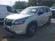 2023 Nissan Pathfinder Platinum with VIN 5N1DR3DG0PC247104, listed as a IAAI auction lot 42640023 with 53,961 mi miles and . Bid and sale history available at DreamBid. Image 2.