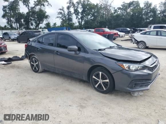 2020 Subaru Impreza Premium with VIN 4S3GKAV68L3600389, listed as a Copart auction lot 84540555 with 60,216 mi miles and Salvage title. Bid and sale history available at DreamBid. Image 4.