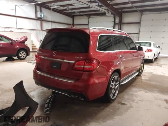 2017 Mercedes-Benz GLS 550 with VIN 4JGDF7DE2HA794192, listed as a IAAI auction lot 41308713 with 117,034 mi miles and . Bid and sale history available at DreamBid. Image 4.