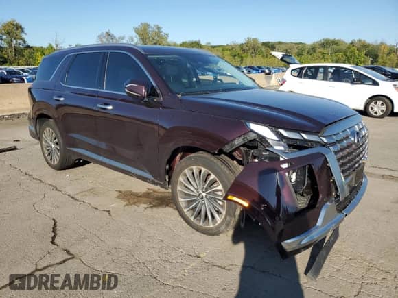 2024 Hyundai Palisade Calligraphy с VIN KM8R7DGE5RU770353, выставлен на аукционе Copart как лот 80463055 с пробегом 11 298 миль миль и Списание • Salvage title. История ставок и продаж доступна на DreamBid. Изображение 4.