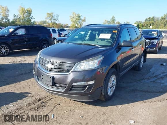 2017 Chevrolet Traverse LS with VIN 1GNKVFED5HJ136873, listed as a IAAI auction lot 43317761 with 160,340 mi miles and . Bid and sale history available at DreamBid. Image 2.