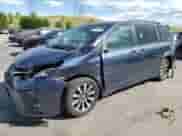 2018 Toyota Sienna XLE with VIN 5TDDZ3DC2JS205914, listed as a Copart auction lot 63795705 with 127,778 mi miles and Salvage title. Bid and sale history available at DreamBid. Image 1.