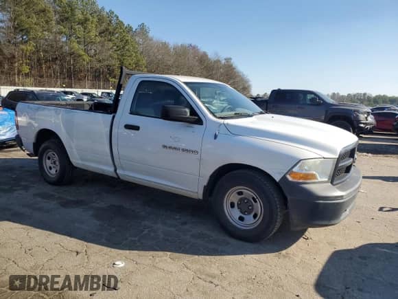 2012 Ram 1500 ST with VIN 3C6JD6DK0CG229325, listed as a Copart auction lot 46355735 with 182,667 mi miles and Clean title. Bid and sale history available at DreamBid. Image 4.