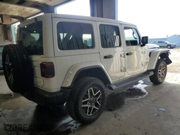 2024 Jeep Wrangler Sahara with VIN 1C4PJXEG0RW332461, listed as a Copart auction lot 68382425 with 6,125 mi miles and Salvage title. Bid and sale history available at DreamBid. Image 3.