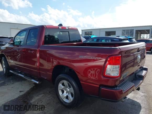 2021 Ram 1500 Lone Star with VIN 1C6RREBT6MN708948, listed as a IAAI auction lot 42688935 with 38,434 mi miles and . Bid and sale history available at DreamBid. Image 3.