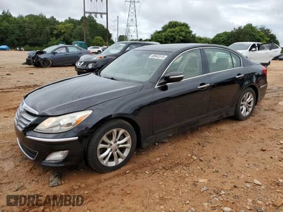 2012 Hyundai Genesis 3.8L with VIN KMHGC4DD5CU183074, listed as a Copart auction lot 68943515 with 123,183 mi miles and Salvage title. Bid and sale history available at DreamBid. Image 1.