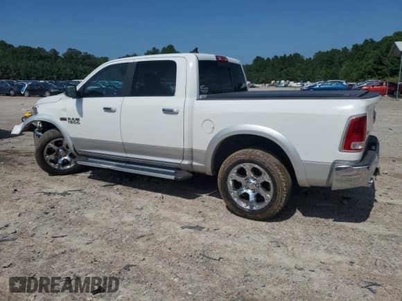 2017 Ram 1500 Laramie with VIN 1C6RR7NT5HS772624, listed as a Copart auction lot 67462175 with 91,279 mi miles and Salvage title. Bid and sale history available at DreamBid. Image 2.