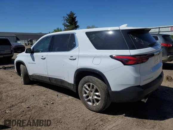 2023 Chevrolet Traverse LS with VIN 1GNEVFKW9PJ329254, listed as a Copart auction lot 55720195 with 41,594 mi miles and Non repairable. Bid and sale history available at DreamBid. Image 2.