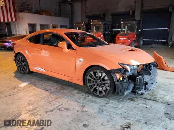 2015 Lexus RC F with VIN JTHHP5BC4F5003089, listed as a Copart auction lot 84970235 with 86,246 mi miles and Salvage title. Bid and sale history available at DreamBid. Image 4.