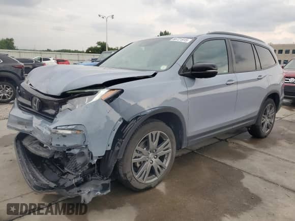 2022 Honda Pilot Sport с VIN 5FNYF6H30NB087913, выставлен на аукционе Copart как лот 66721915 с пробегом 74 050 миль миль и Списание • Salvage title. История ставок и продаж доступна на DreamBid. Изображение 1.