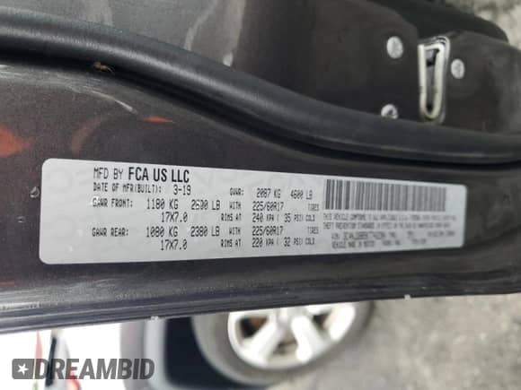 2019 Jeep Compass Latitude с VIN 3C4NJDBB5KT742294, выставлен на аукционе Copart как лот 66350475 с пробегом 83 848 миль миль и Списание • Salvage title. История ставок и продаж доступна на DreamBid. Изображение 13.