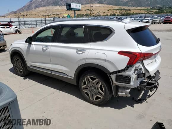 2021 Hyundai Santa Fe Limited with VIN 5NMS4DAL7MH308642, listed as a Copart auction lot 65938585 with 24,372 mi miles and Salvage title. Bid and sale history available at DreamBid. Image 2.