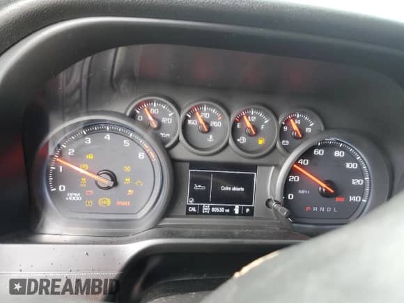 2019 Chevrolet Silverado 1500 Custom Trail Boss with VIN 1GCRYCEF5KZ300419, listed as a Copart auction lot 56122355 with 80,530 mi miles and Salvage title. Bid and sale history available at DreamBid. Image 9.