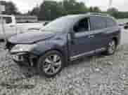 2014 Nissan Pathfinder Platinum Hybrid with VIN 5N1CR2MMXEC643839, listed as a Copart auction lot 57241155 with 234,625 mi miles and Salvage title. Bid and sale history available at DreamBid. Image 1.