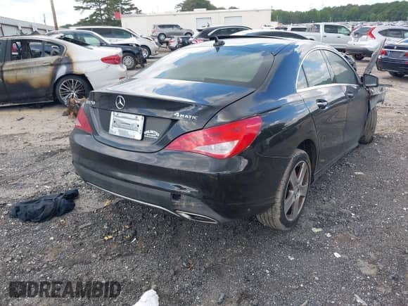 2017 Mercedes-Benz CLA 250 with VIN WDDSJ4GB8HN466218, listed as a IAAI auction lot 42246135 with Not provided miles and . Bid and sale history available at DreamBid. Image 4.