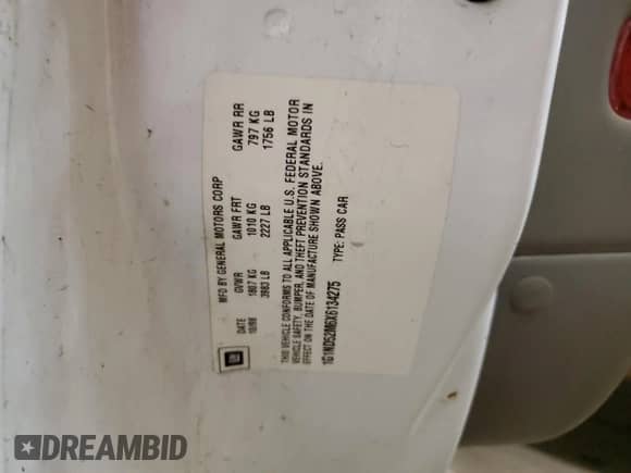 1999 Chevrolet Malibu с VIN 1G1ND52M6X6134275, выставлен на аукционе Copart как лот 42881875 с пробегом 205 348 миль миль и Списание • Salvage title. История ставок и продаж доступна на DreamBid. Изображение 12.