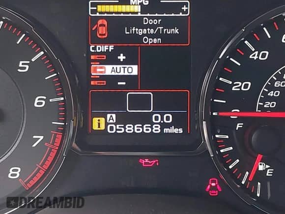 2020 Subaru WRX STI with VIN JF1VA2E61L9833954, listed as a IAAI auction lot 42336349 with 58,668 mi miles and . Bid and sale history available at DreamBid. Image 15.